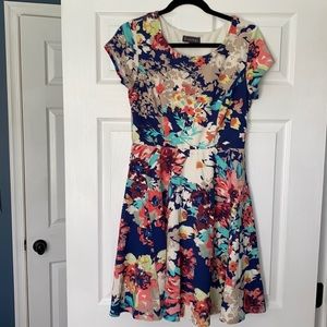 NWOT floral “fit & flare” dress